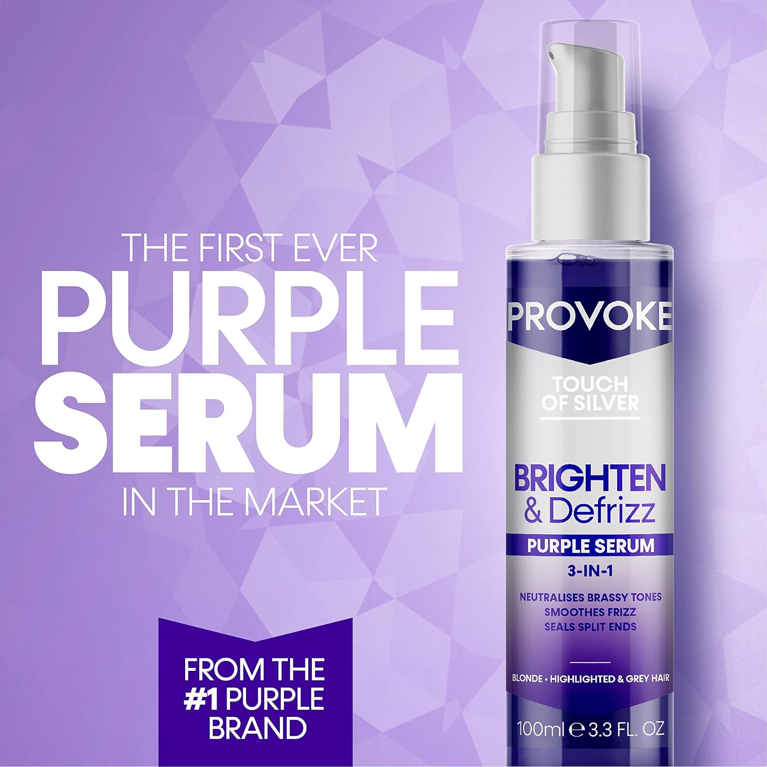 TOUCH OF SILVER BRIGHTEN & DEFRIZZ PURPLE SERUM